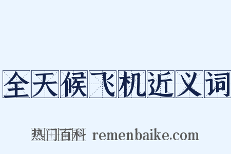 全天候飞机近义词是什么意思的图片
